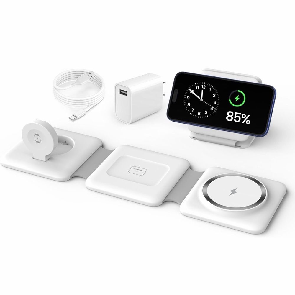 NIB Iseyyox 3-in-1 Foldable Magnetic Wireless Charger | Apple Devices